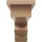 Ekena Millwork 4"W x 24"D x 8"H Thin Highland Rough Cedar Woodgrain TimberThane Corbel, Primed Tan CORUR04X24X08HLDRCPR - alternate 3